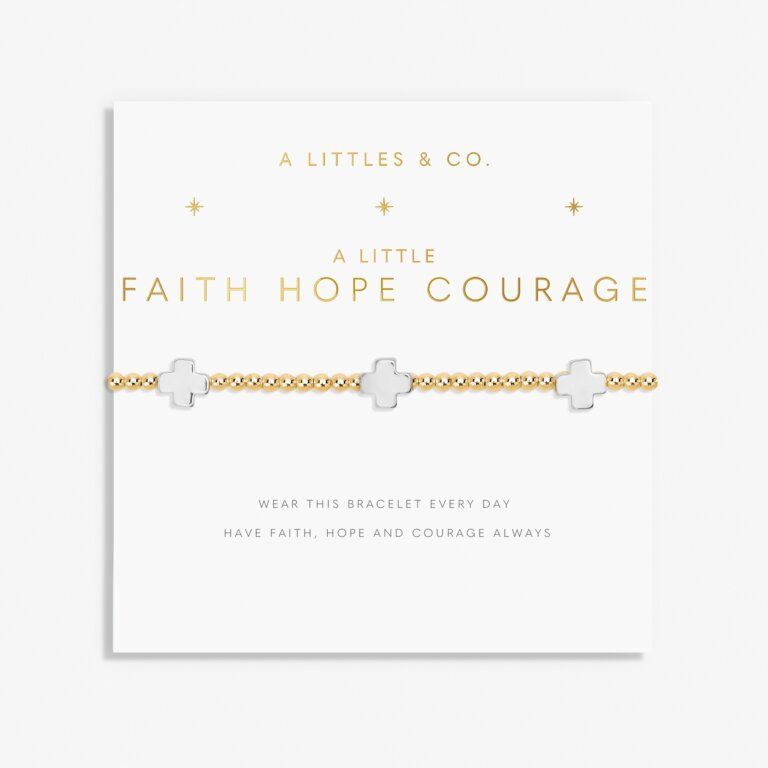 A Little Faith Hope Courage Bracelet