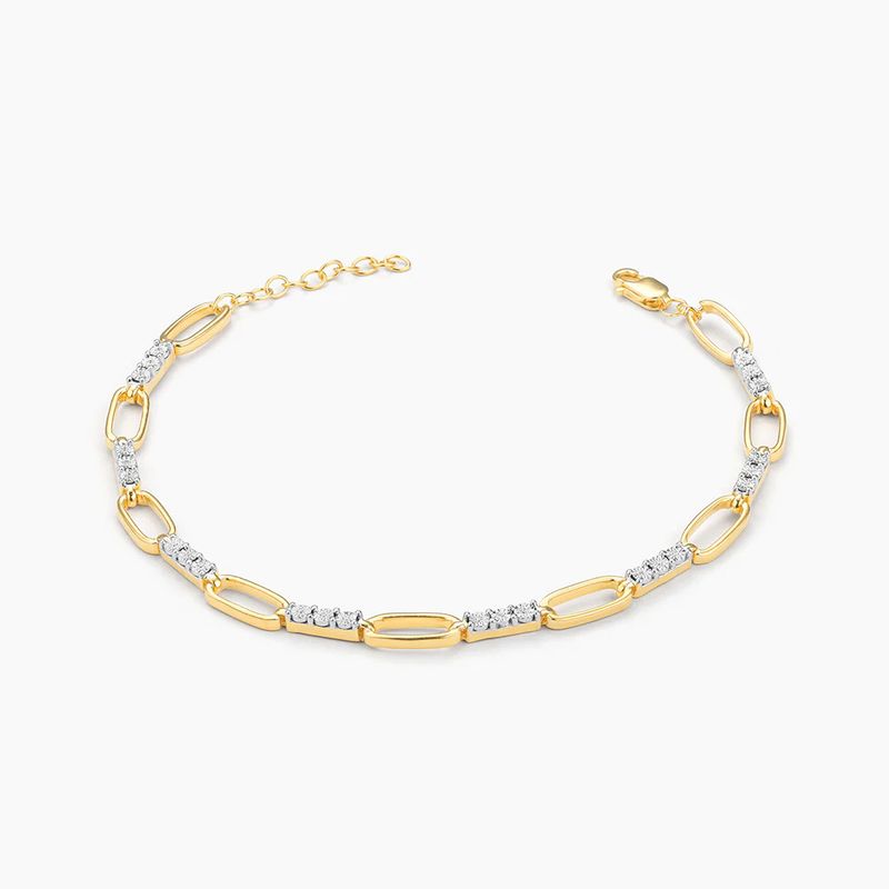 Interlinked Chain Bracelet Gold