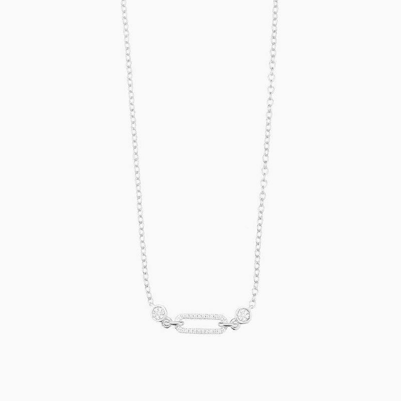 Meet Me In The Middle Pendant Necklace Silver