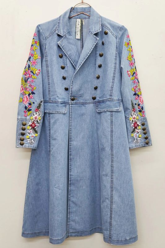 New Yorker Coat Denim Blue