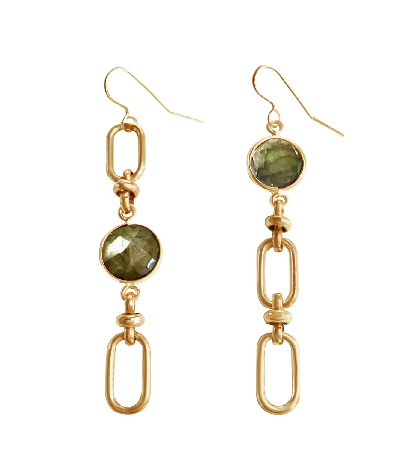 Tess Earrings Stone Center