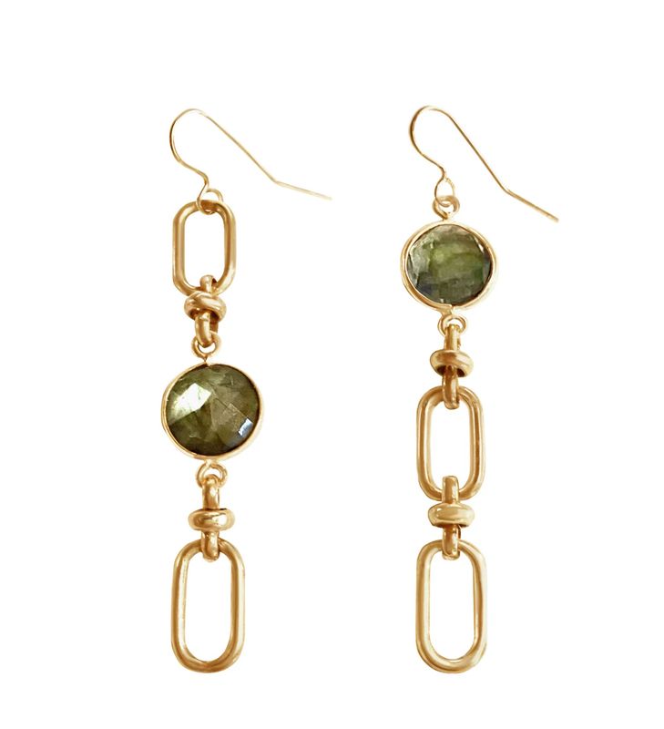 Tess Earrings Stone Center