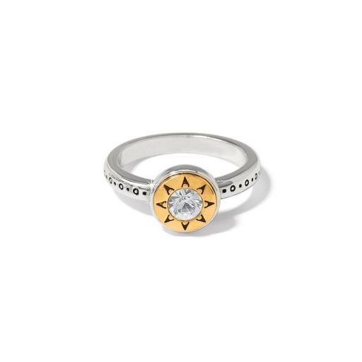 Mosaic Two Tone Ring, Size: 7