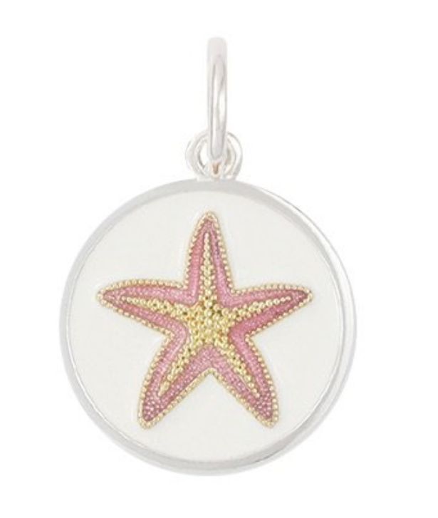 19mm Starfish Gold Flamingo Pink
