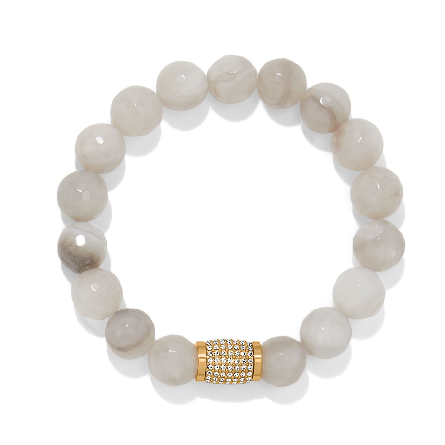 Merdian Solis White Bead Bracelet