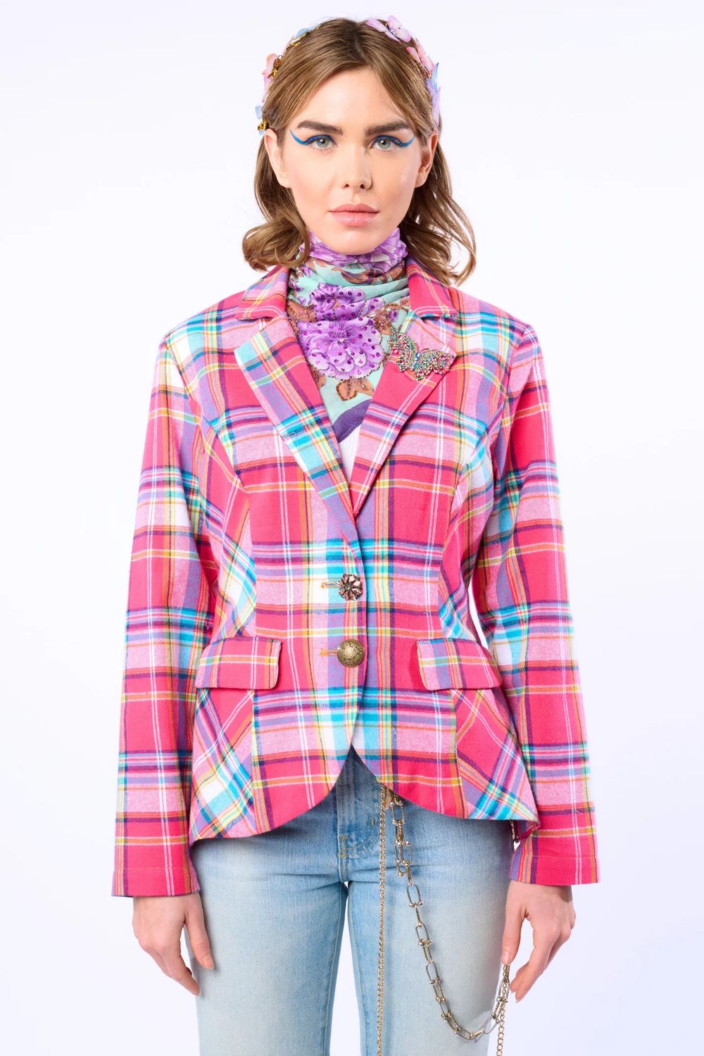 Dulce Plaid Blazer