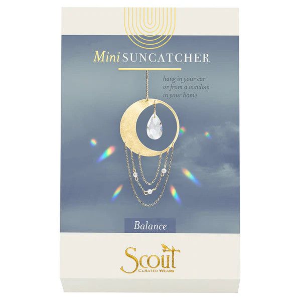 Mini Suncatcher - Crescent Moon Balance