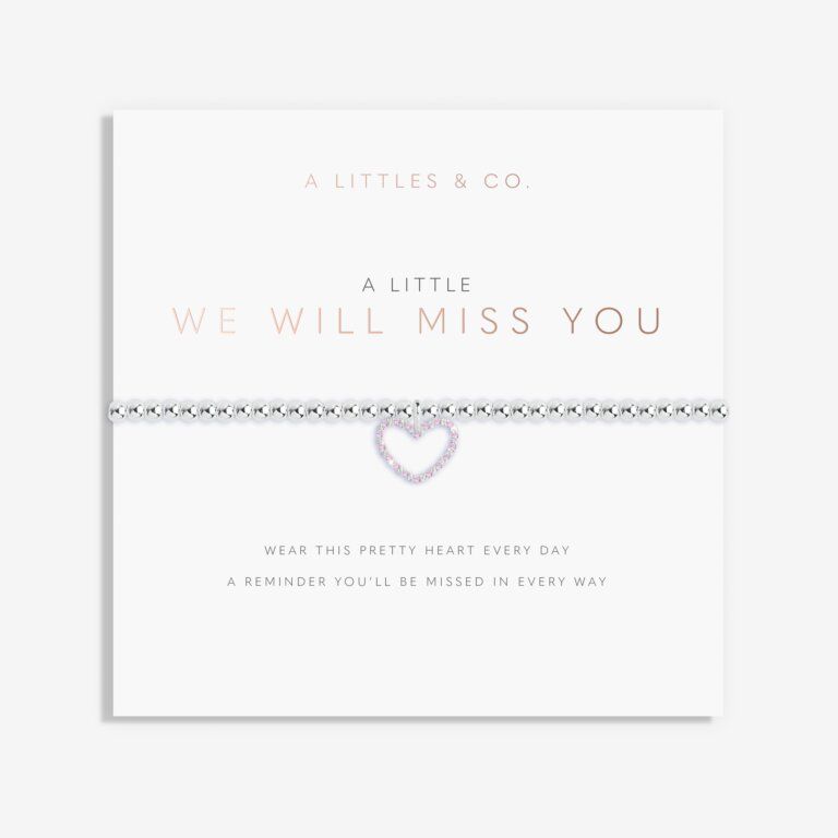 A Little We Will Miss You Bracelet Silver
