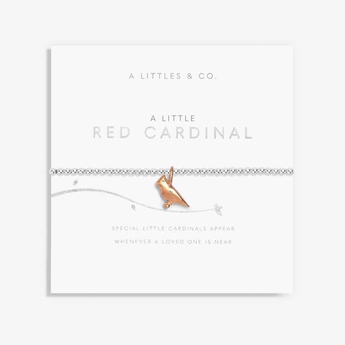 A Little Red Cardinal Bracelet Silver