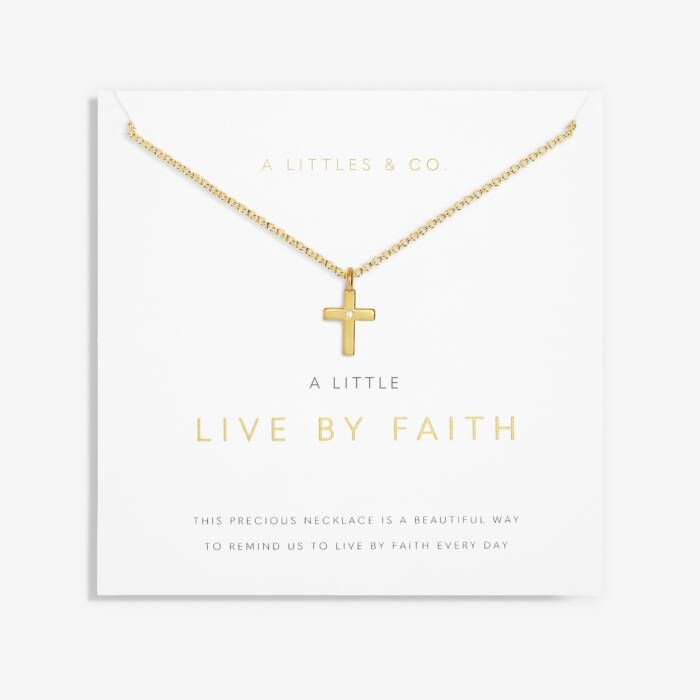 A Little Live By Faith Necklace Gold