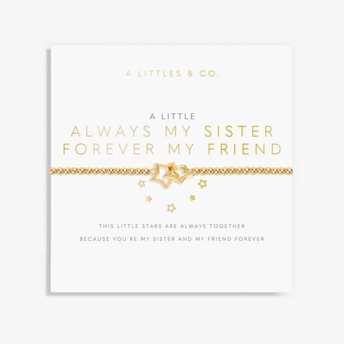A Little Always My Sister Forever My Friend Gold