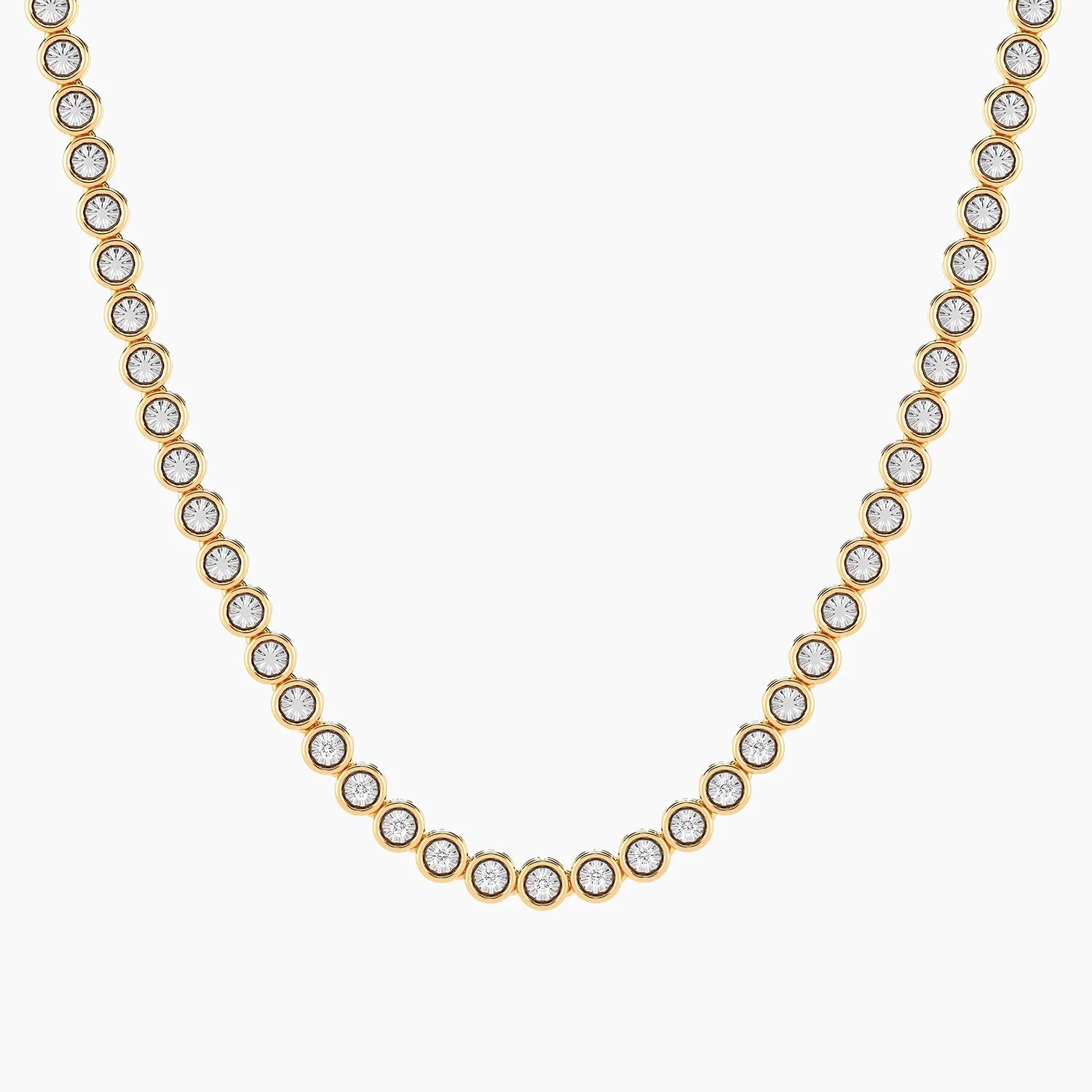 Lab-Grown Diamond Tennis Necklace .33 cts