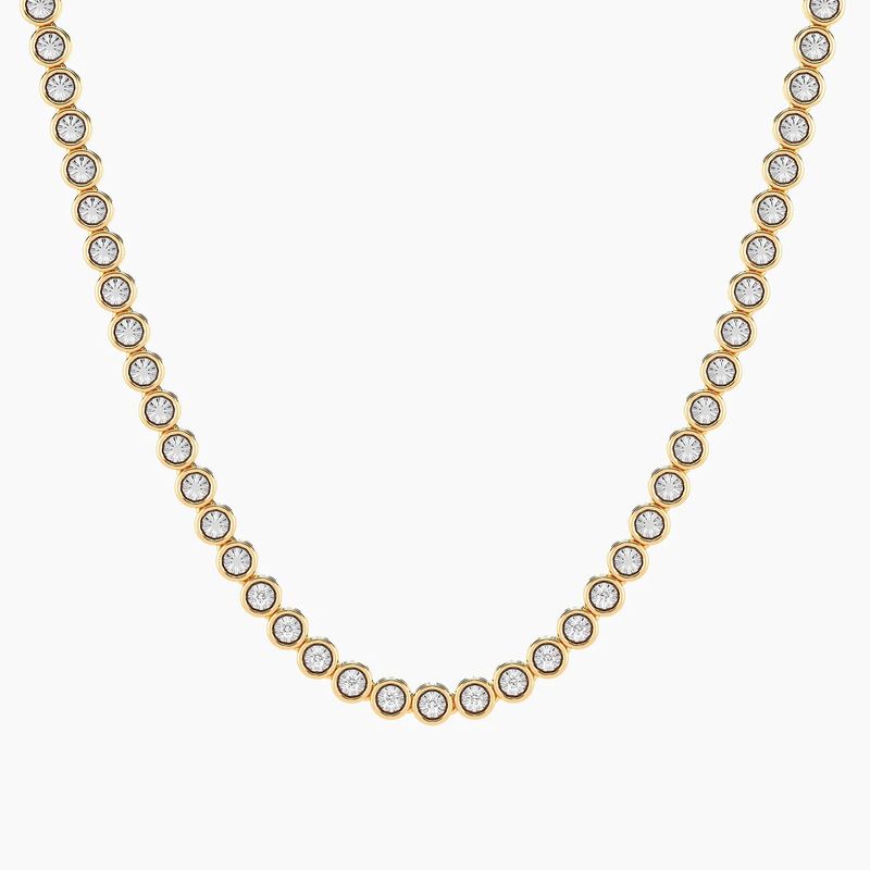 Lab-Grown Diamond Tennis Necklace .33 cts