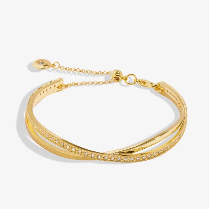 Bracelet Bar Gold Crossover