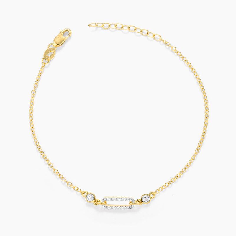 Meet Me in The Middle Chain Bracelet Gold