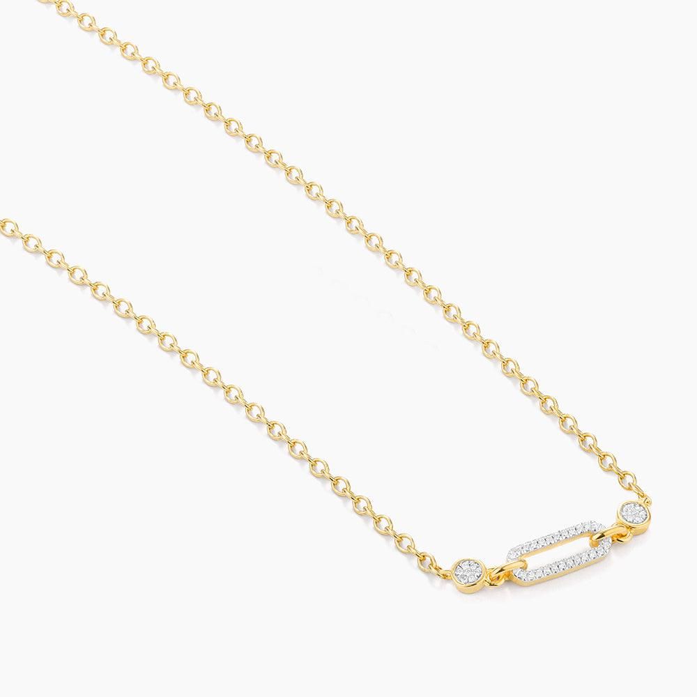 Meet Me in the Middle Pendant Necklace Gold