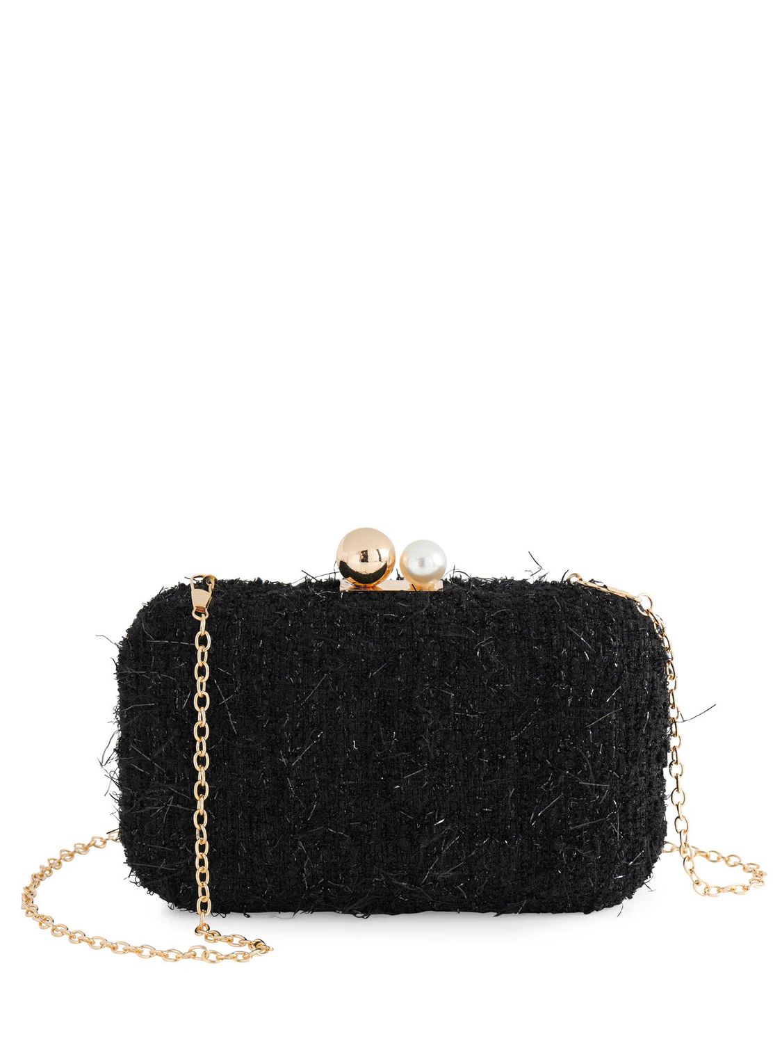 Black Mabel Minaudiere Clutch