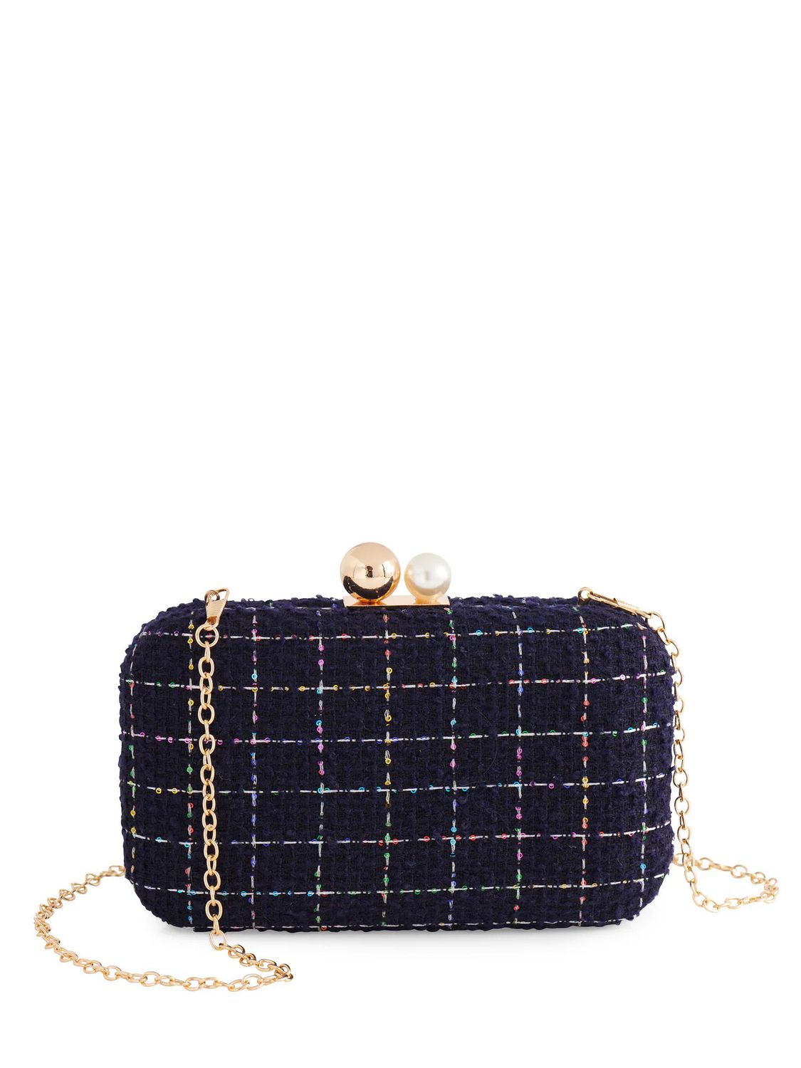 Navy Mabel Minalaudiere Clutch