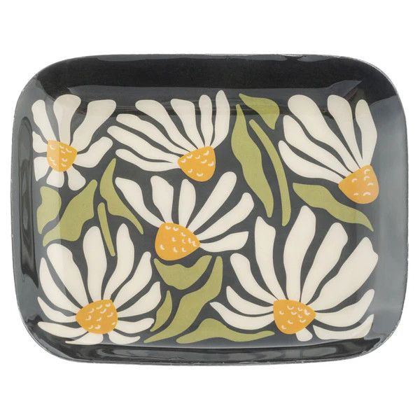 Enamel Tray Small Rectangle - Daisies