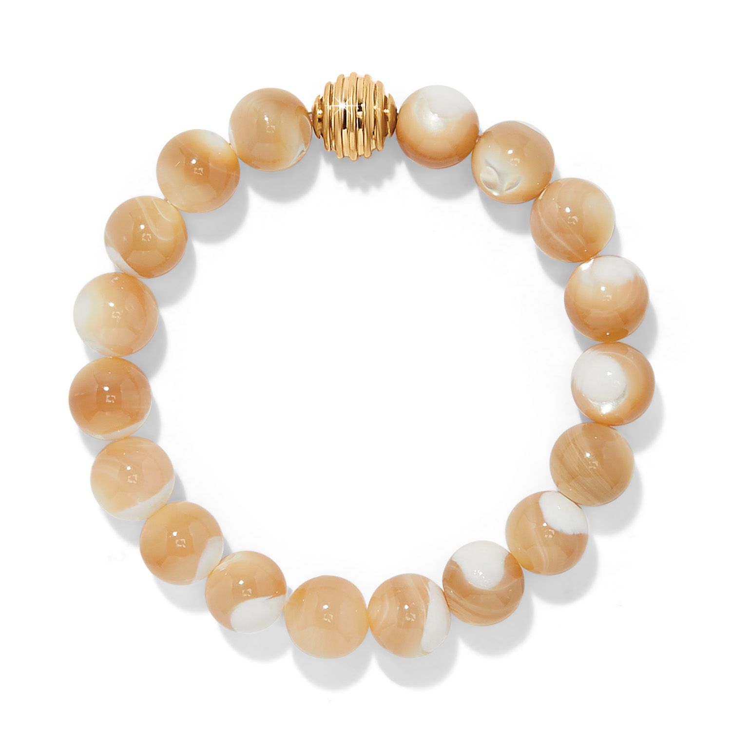Contempo Nuevo Rosado Natural Mother of Pearl Stretch Bracelet