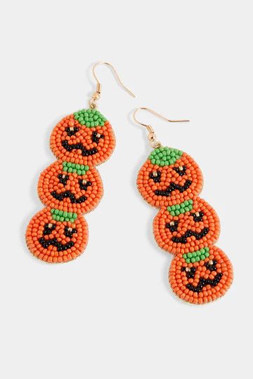 Stack O Lantern Orange Earring