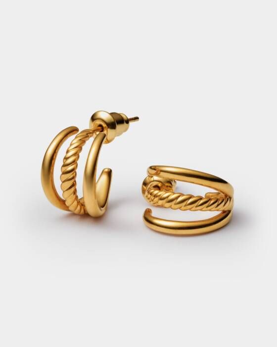 Laia Illusion Hoop Earrings