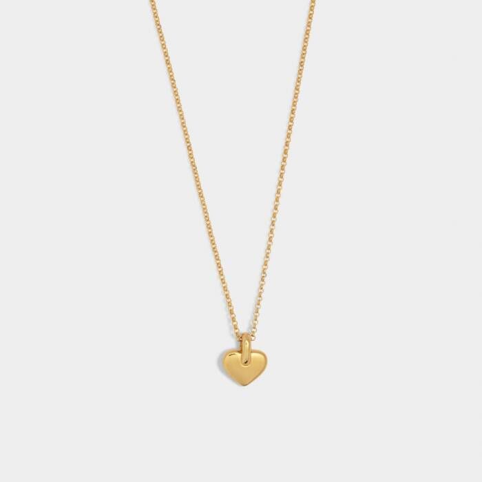 Alora Heart Necklace Gold