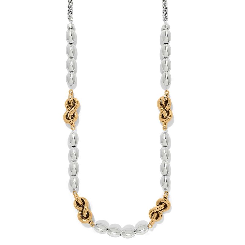 Interlok Single Knot Drops Collar Necklace