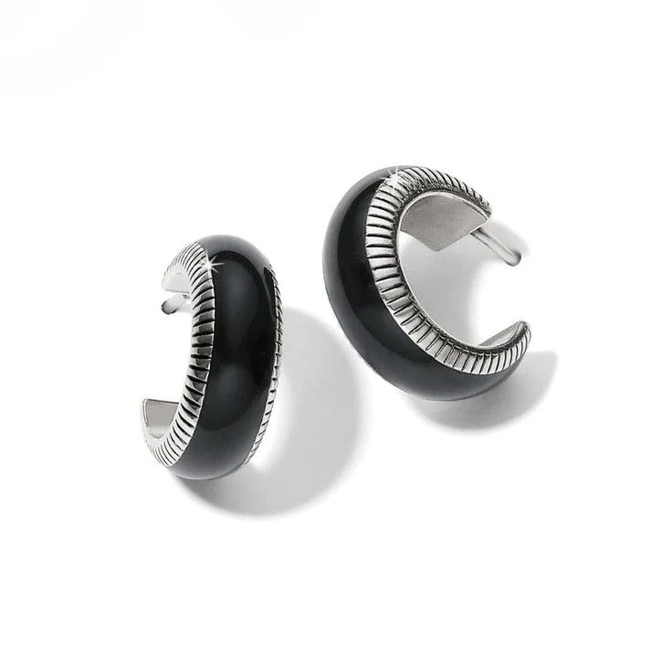 Interlok Noir Small Hoop
