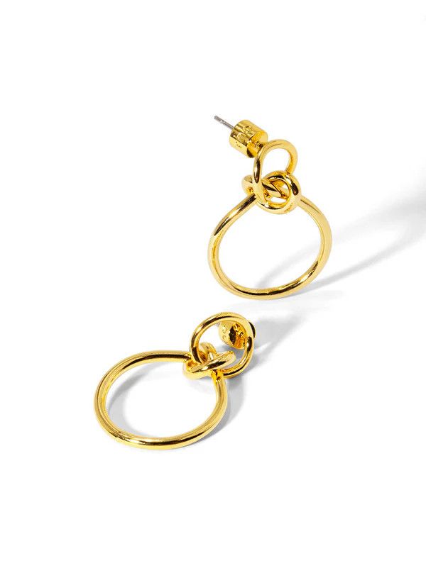 Small Infinity Drop Earring Gold