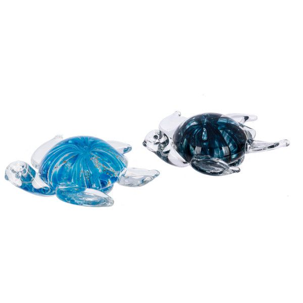 Glass Sea Turtle - Varying Blues