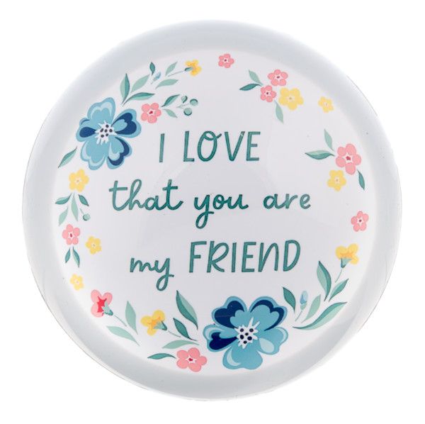 I Love That Flowers Paperweight, Color: Friend