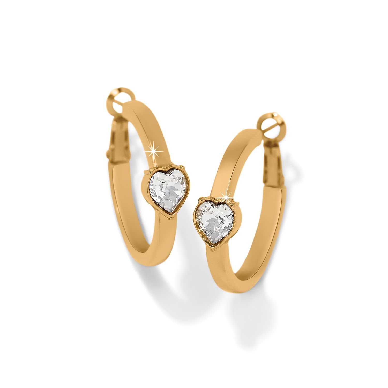 Mystery Of Love Crystal Hoop Gold