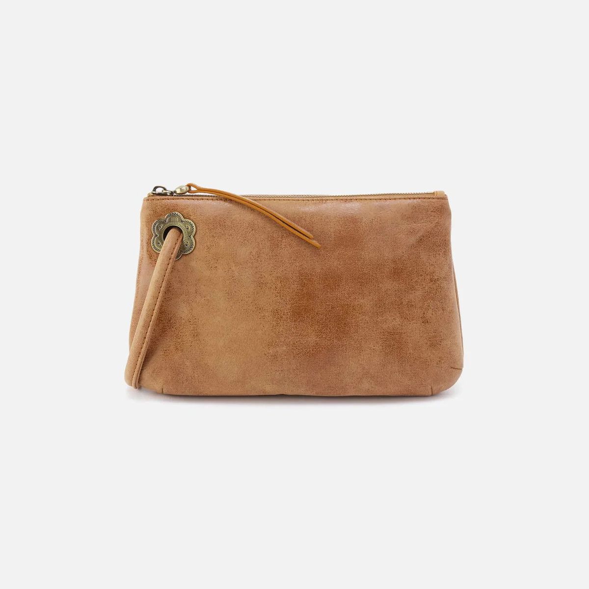 Daisy Daze Large Wristlet- Whiskey