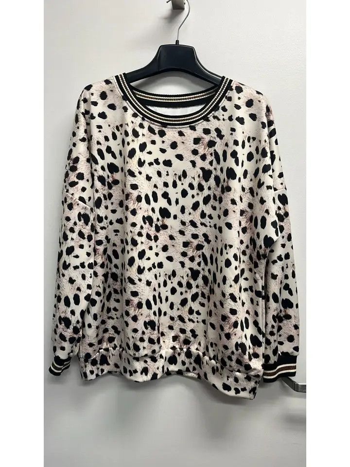 Leopard Animal Print Sweatshirt One Size