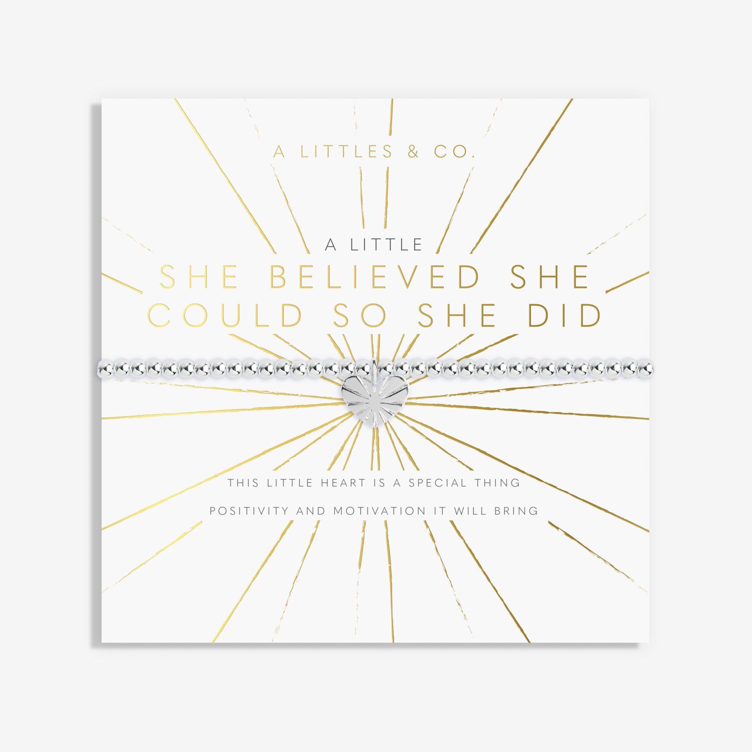 A Little She Believed She Could So She Did- Silver