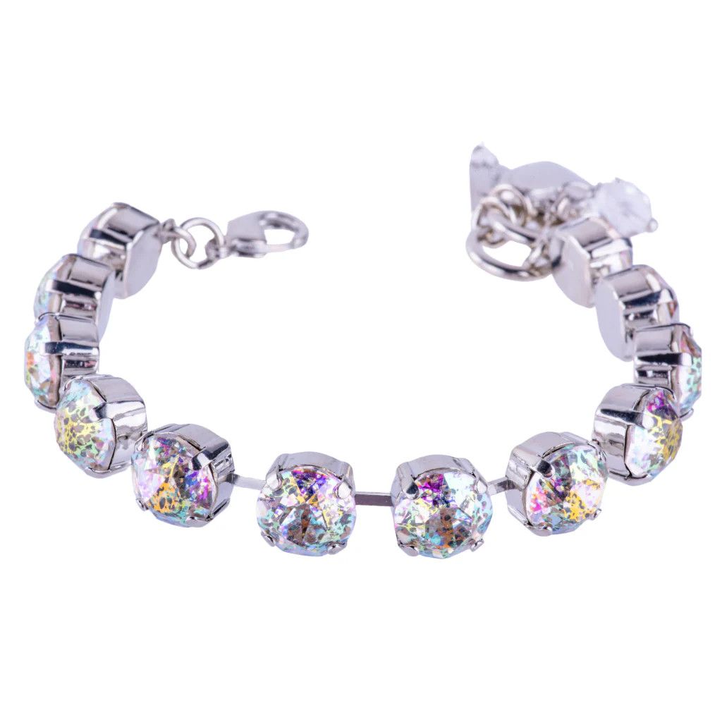 Mariana Crystal Sparkle Bracelet-Opal/Patina Finish