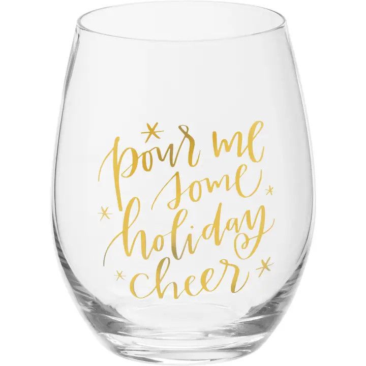 Pour Me Some Holiday Cheer Wine Glass