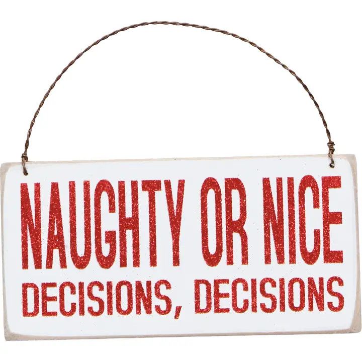 Naughty or Nice Ornament