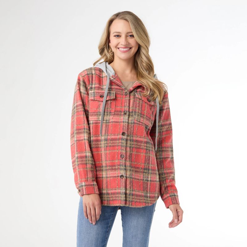 Quinn Hooded Plaid Shacket