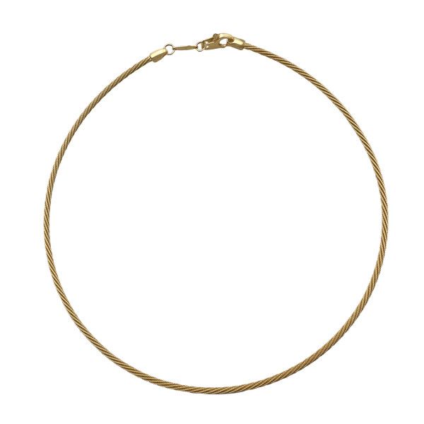 Choker Cable Gold 18&quot;