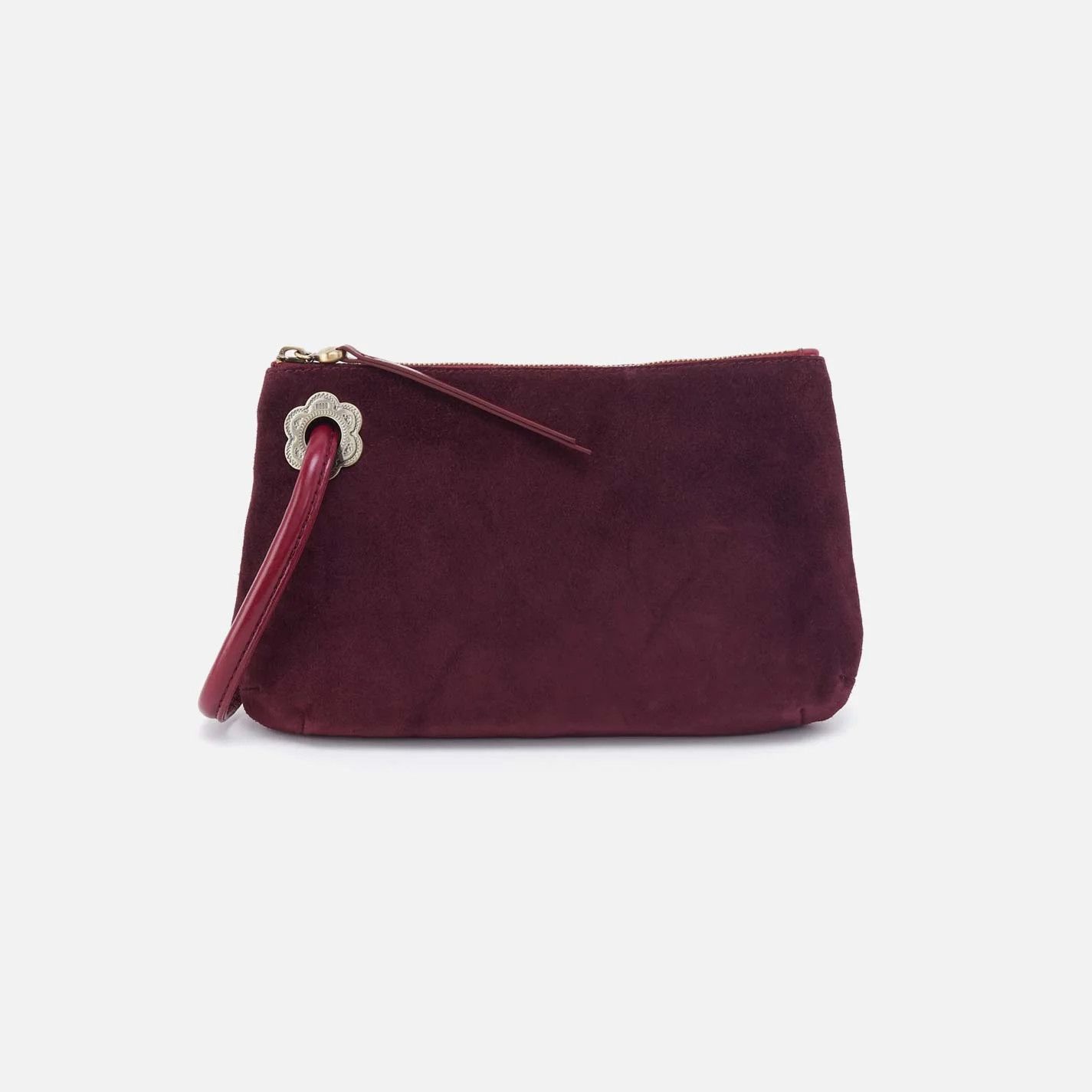 Daisy Daze Large Wristlet-Prairie Garnet