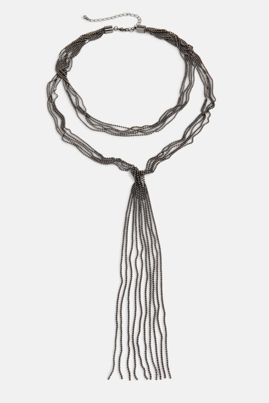 Violet Necklace Gunmetal