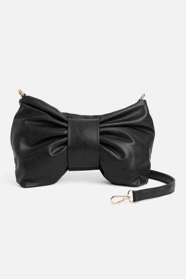 Clarissa Bow Crossbody Black