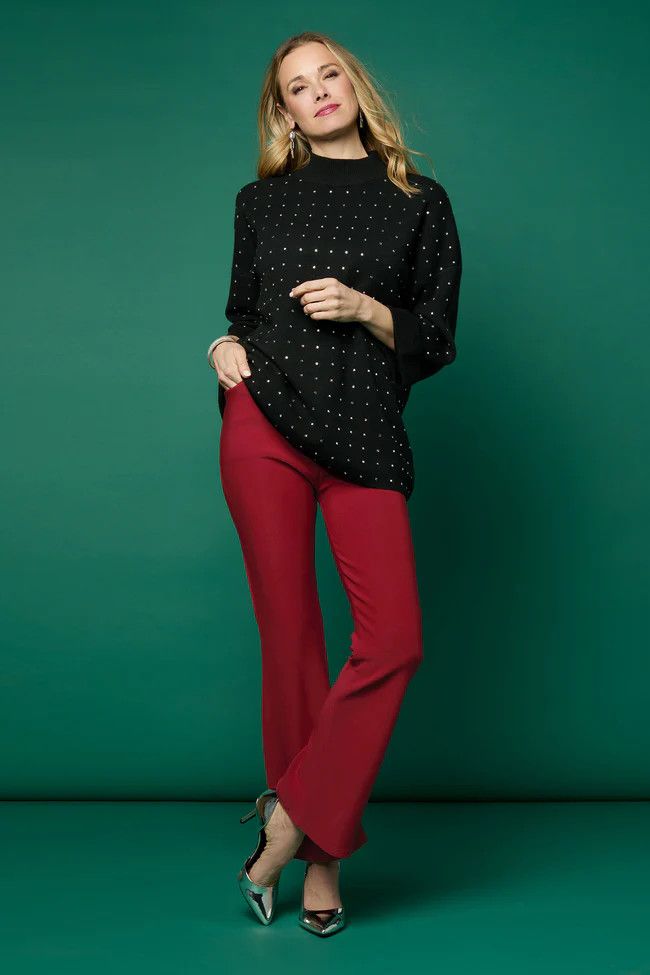 Georgie Flare Bottoms - Tango Red