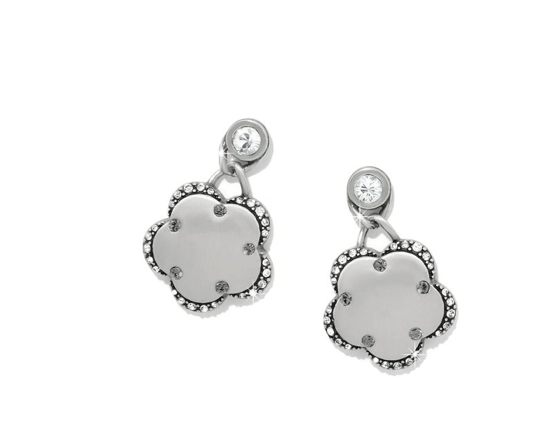 Gaia Flower Post Drop Earrings