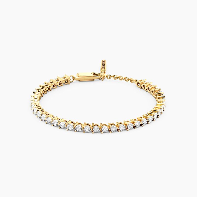 Lab-Grown Diamonds 0.40 Ct Tennis Bracelet Yellow