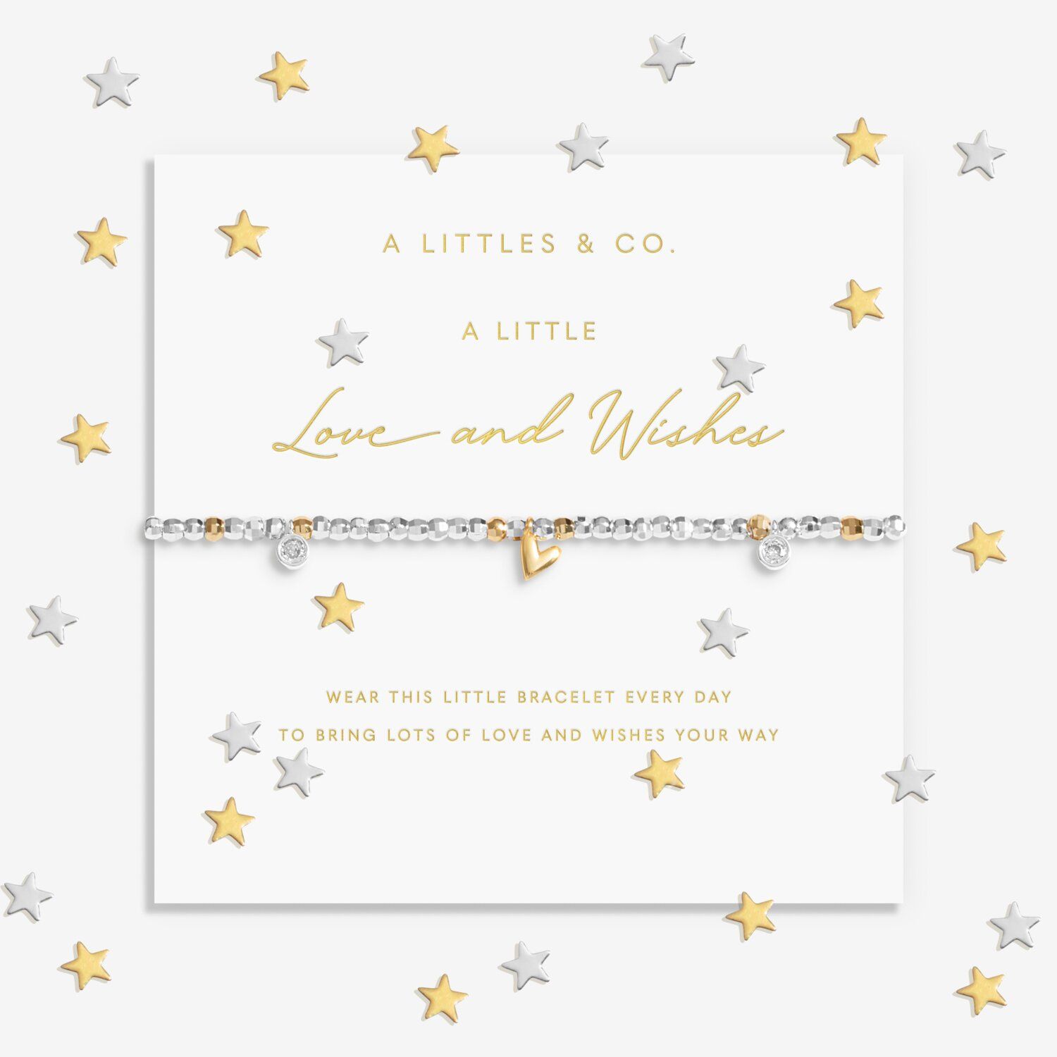 Sparkle Confetti A Little Love and Wishes Bracelet Silver &amp; Gold