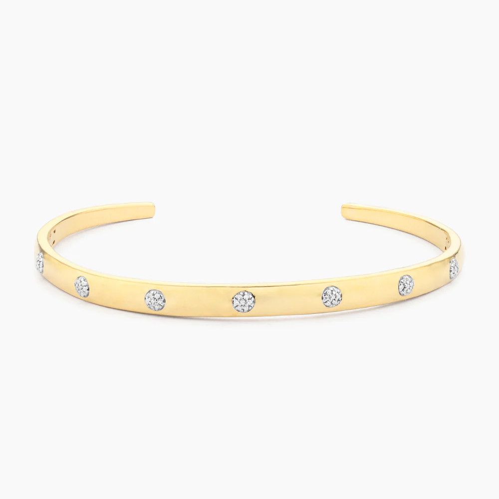 Lucky 7 Cuff Diamond Bracelet Gold