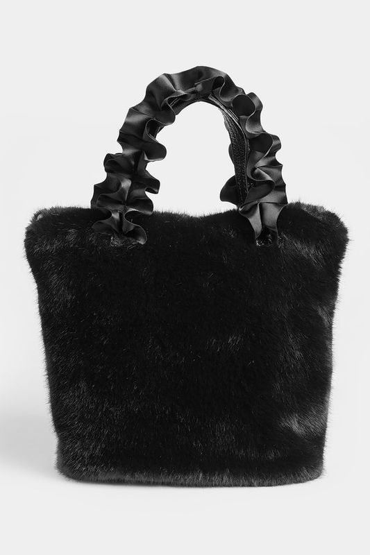 Larsa Faux Fur Wristlet